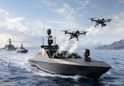 Drone-Launching Robot Boats